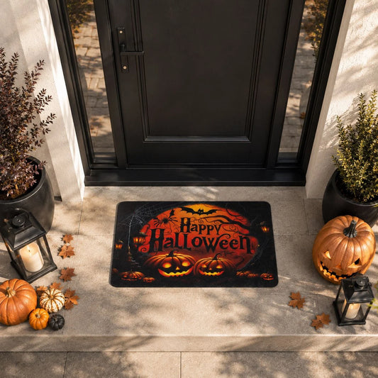 Covoras De Intrare Cu Dovleci Happy Halloween, 60 X 40 Cm - Shopiens