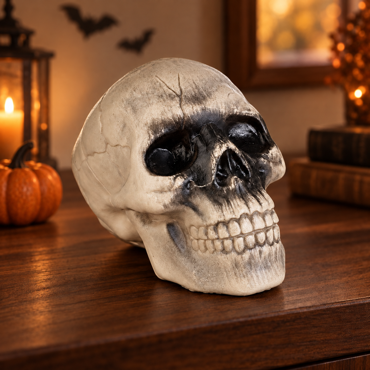 Craniu Mini Decorativ Pentru Halloween, 9 Cm - Shopiens