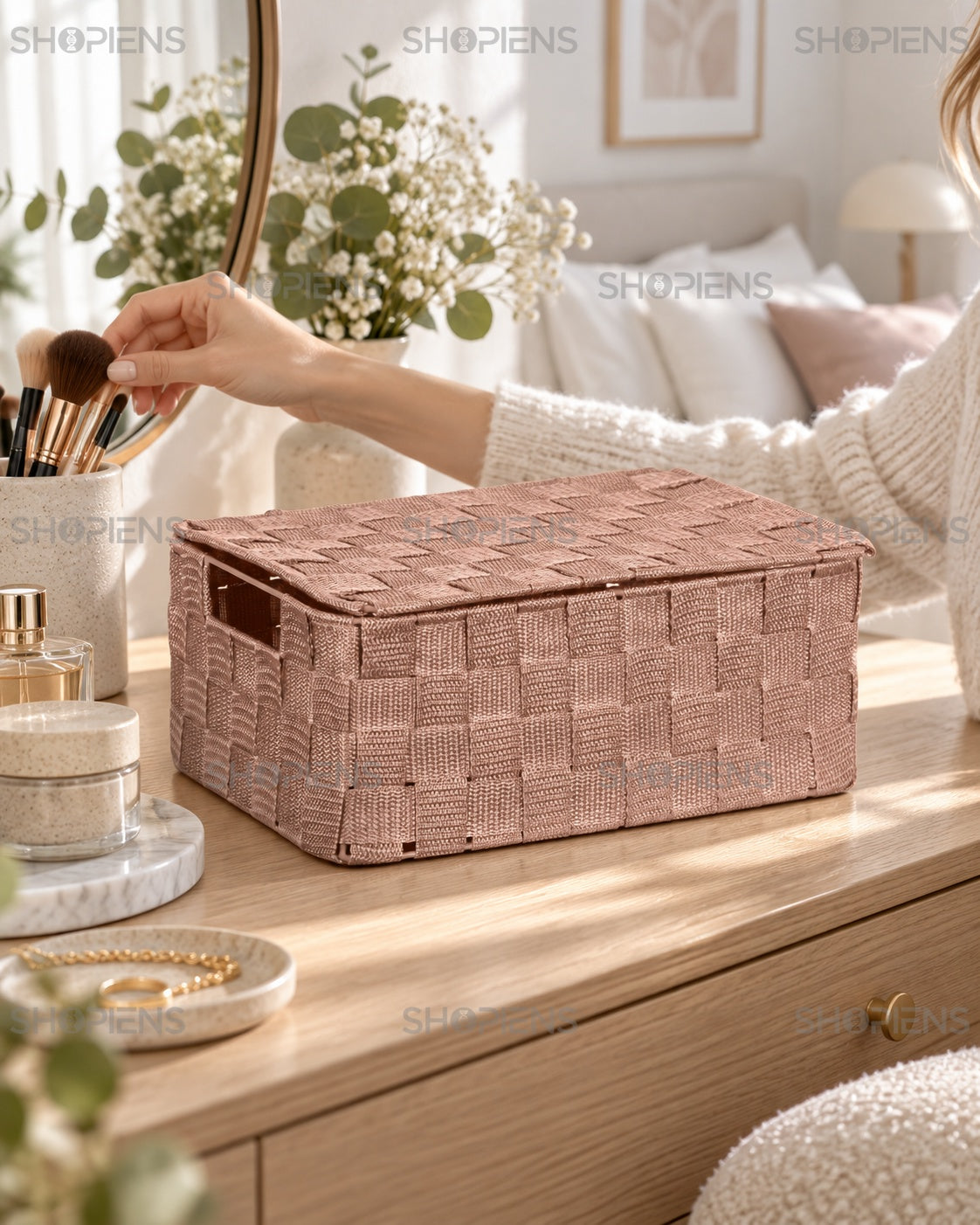 Cutie Somon cu Capac pentru Accesorii, 30 cm