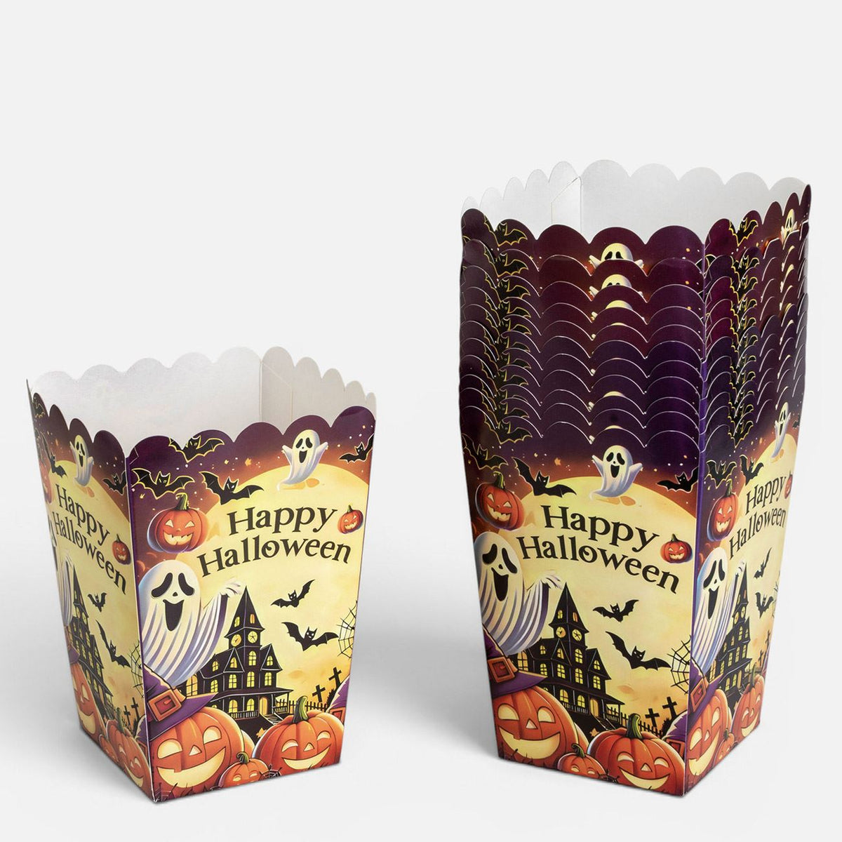 Cutii Pentru Popcorn Casa Bantuita, 15 Cm, 12 Bucati - Shopiens