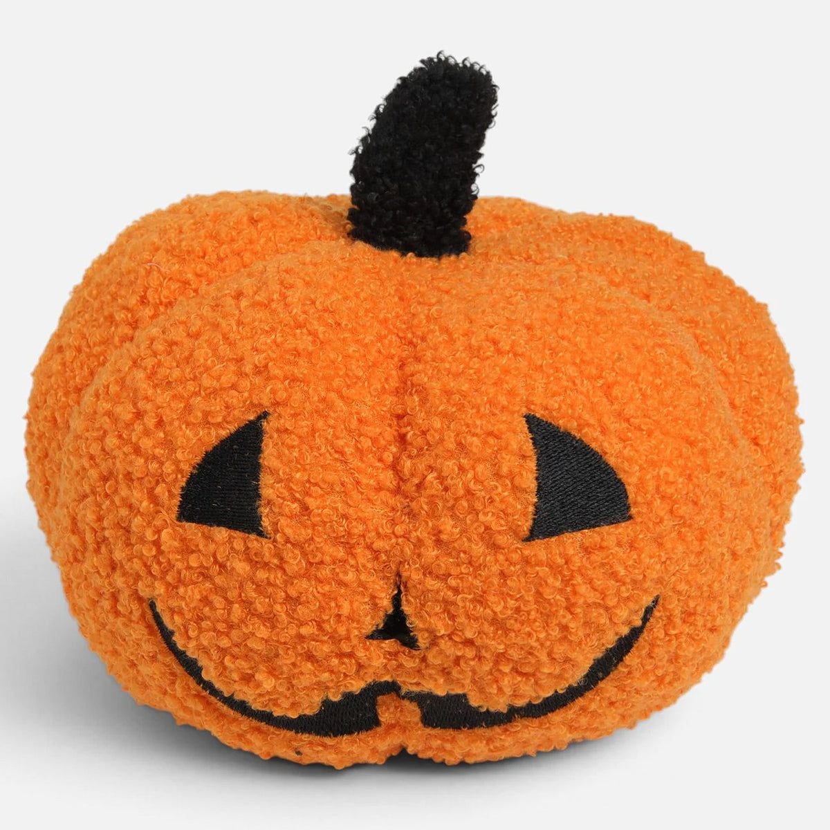 Detaliu textura dovleac textil portocaliu pentru Halloween, 20 cm - Shopiens