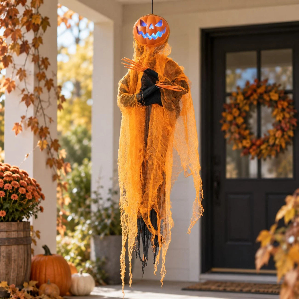 Fantoma Animata Cu Lumina Si Sunet Pentru Halloween - Shopiens