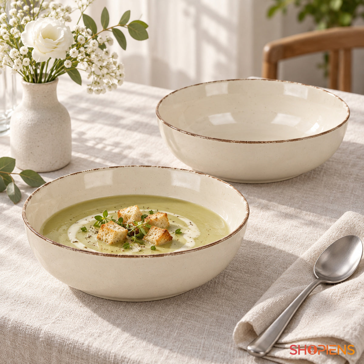 Set de 2 farfurii adânci pentru supă, 20 cm
