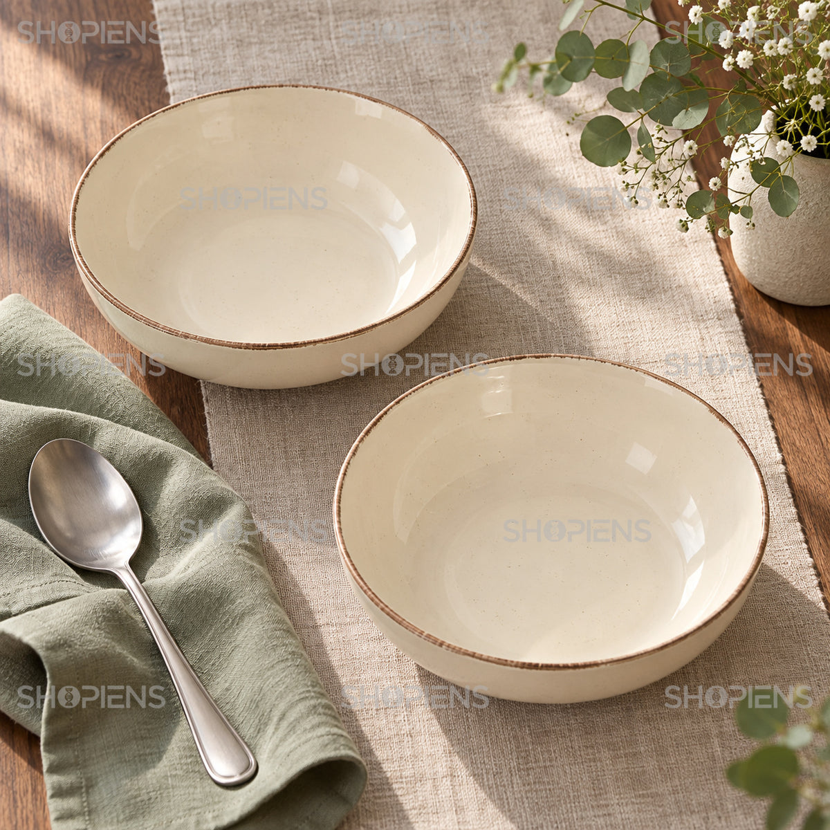 Set de 2 farfurii adânci pentru supă, 20 cm