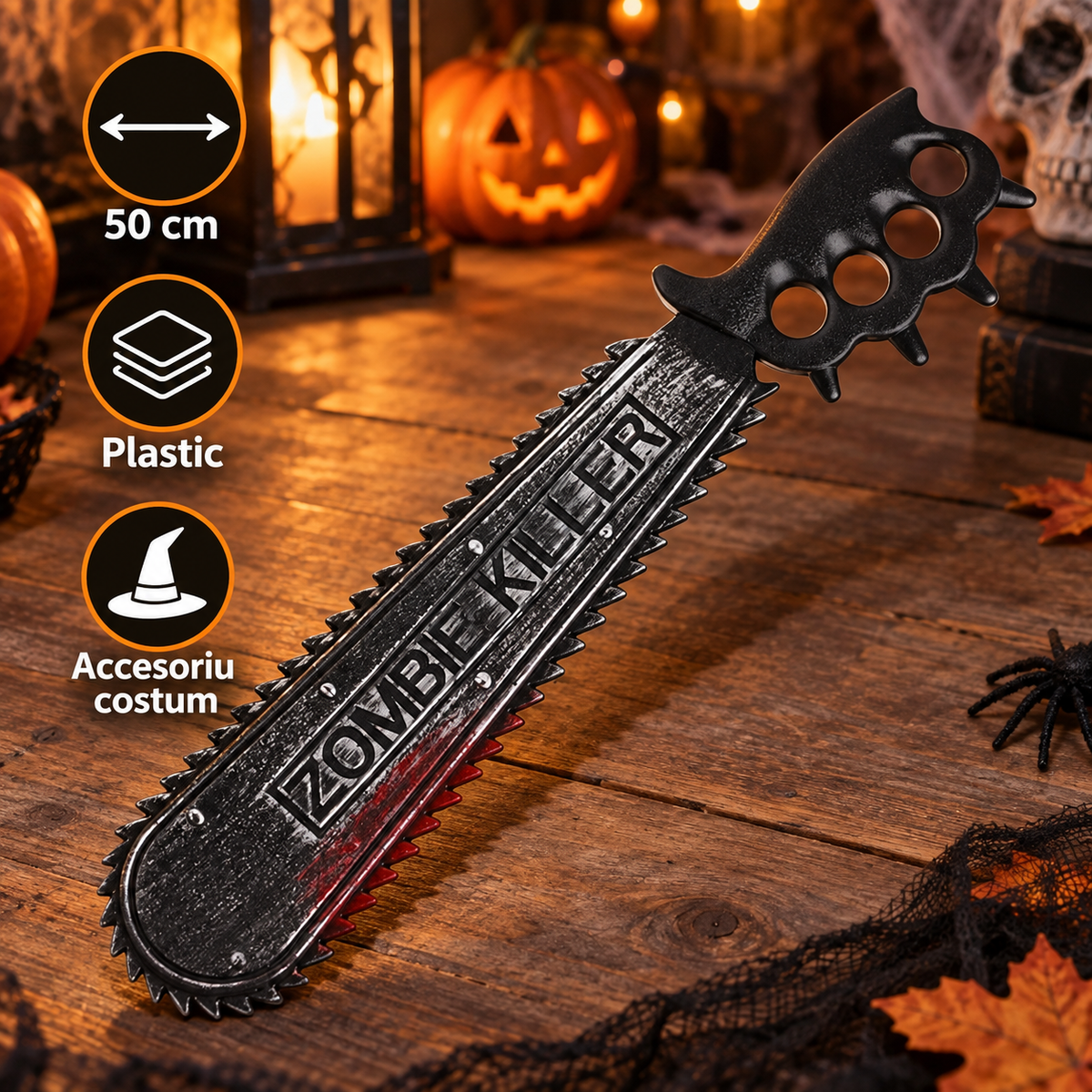 Ferastrau Decorativ Zombie Killer, Plastic, 50 Cm - specificatii - Shopiens
