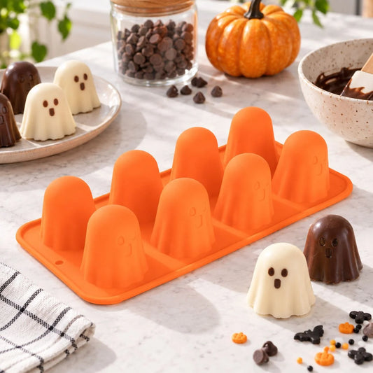 Forma Din Silicon Cu 8 Fantome Pentru Halloween - lifestyle principala - Shopiens
