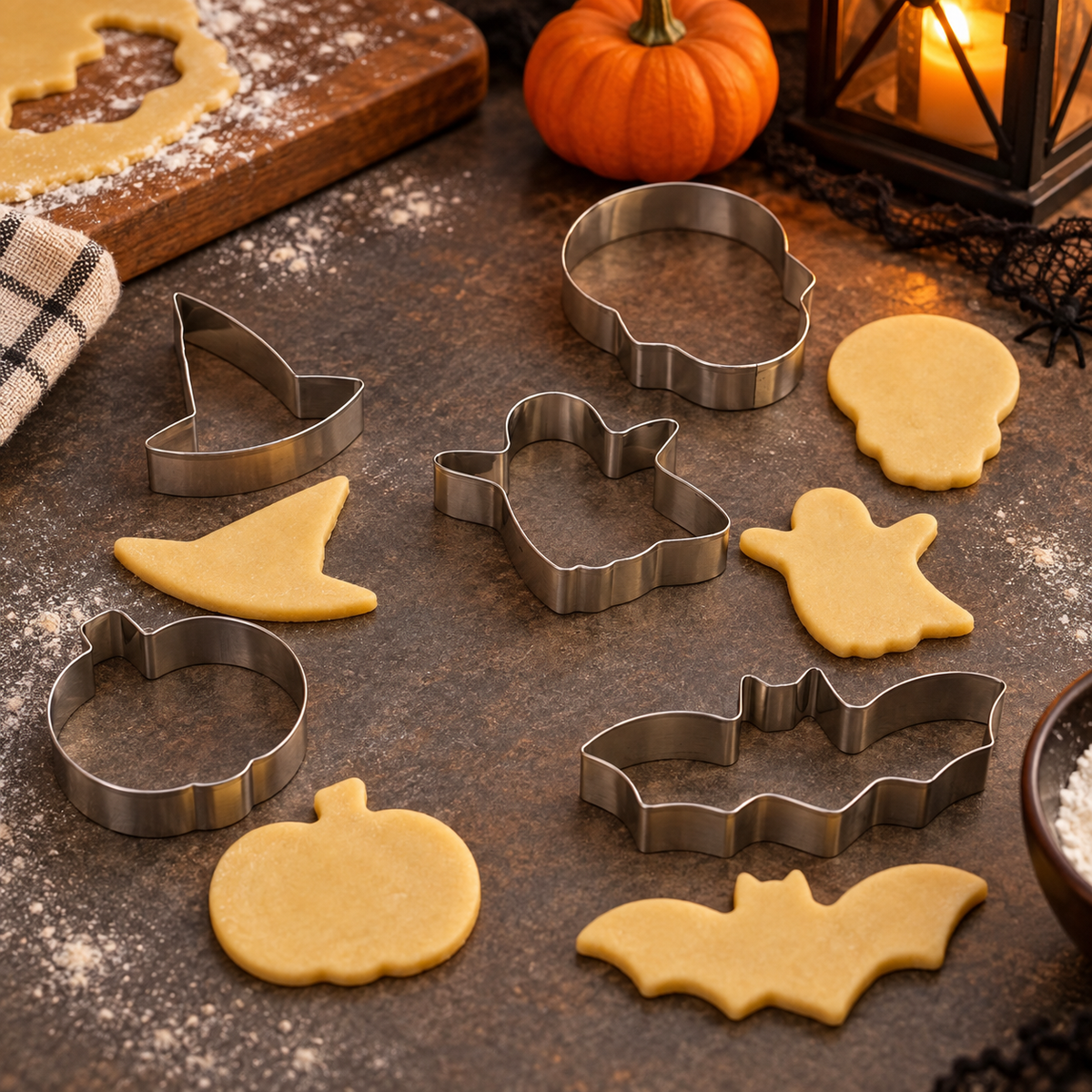 Forme Din Inox Pentru Biscuiti Halloween, Set De 5 - in folosinta 2 - Shopiens