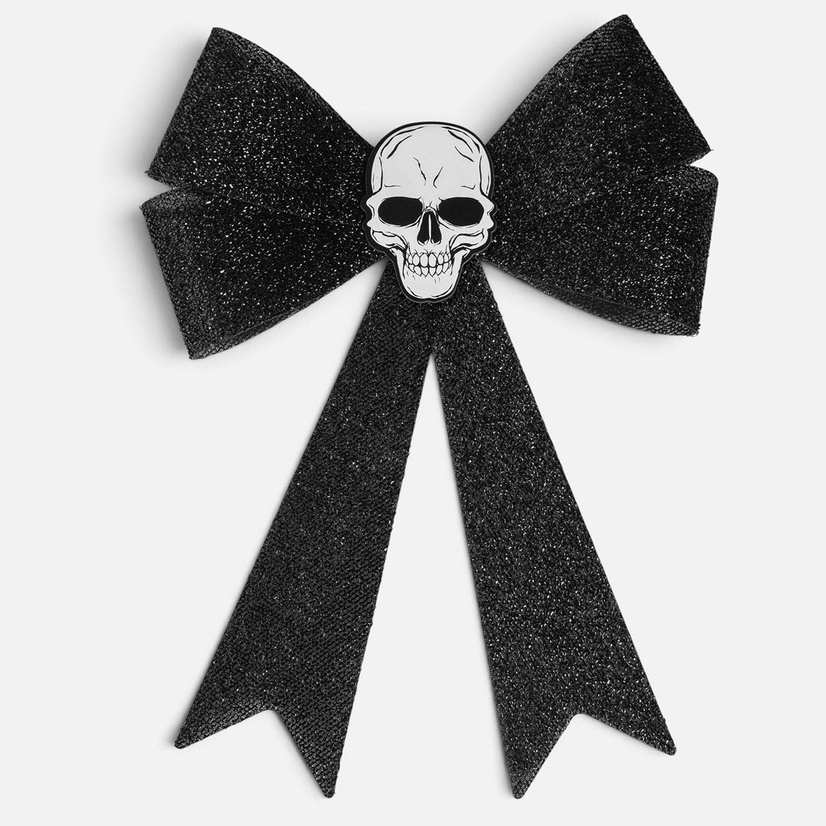 Funda Cu Craniu Alb Si Beteala Neagra De Halloween, 43 Cm - Shopiens