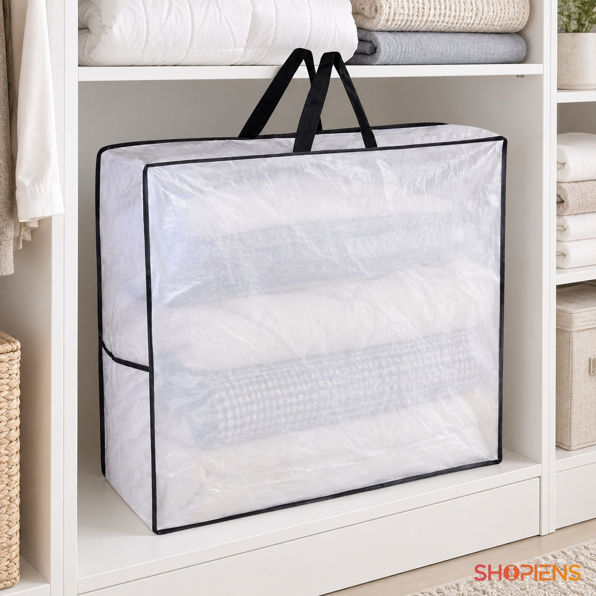 Geantă transparentă pentru textile, 60 cm