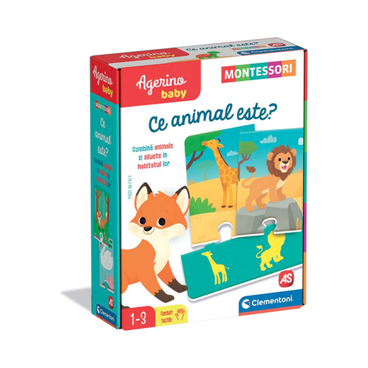 Joc educativ Agerino Montessori Ce animal este? | Shopiens