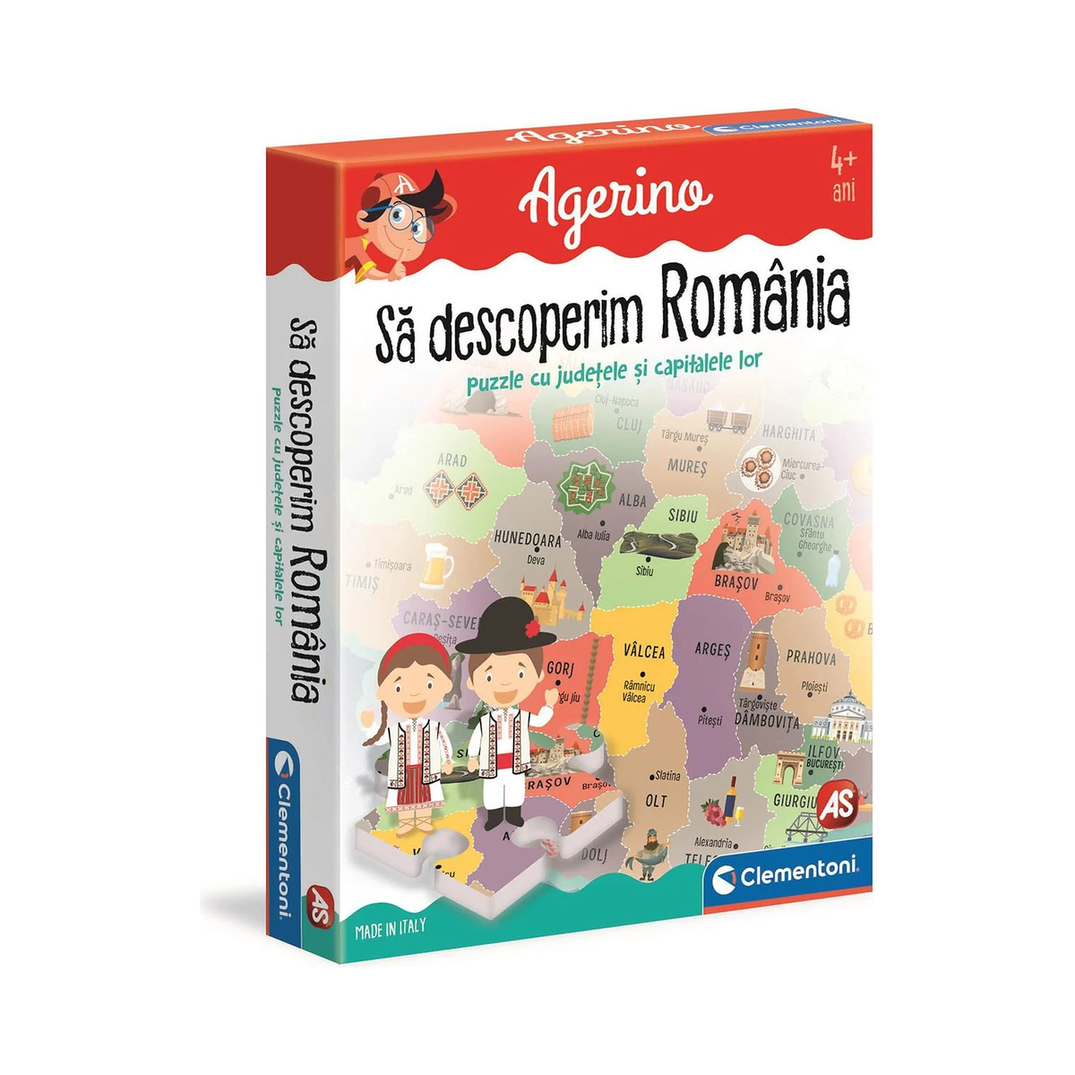 Joc educativ Agerino Să descoperim România | Shopiens