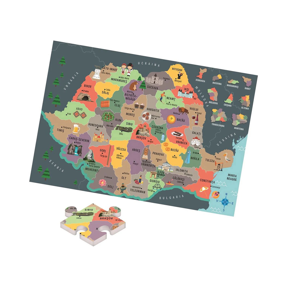 Joc educativ Agerino Să descoperim România – imagine 2 | Shopiens