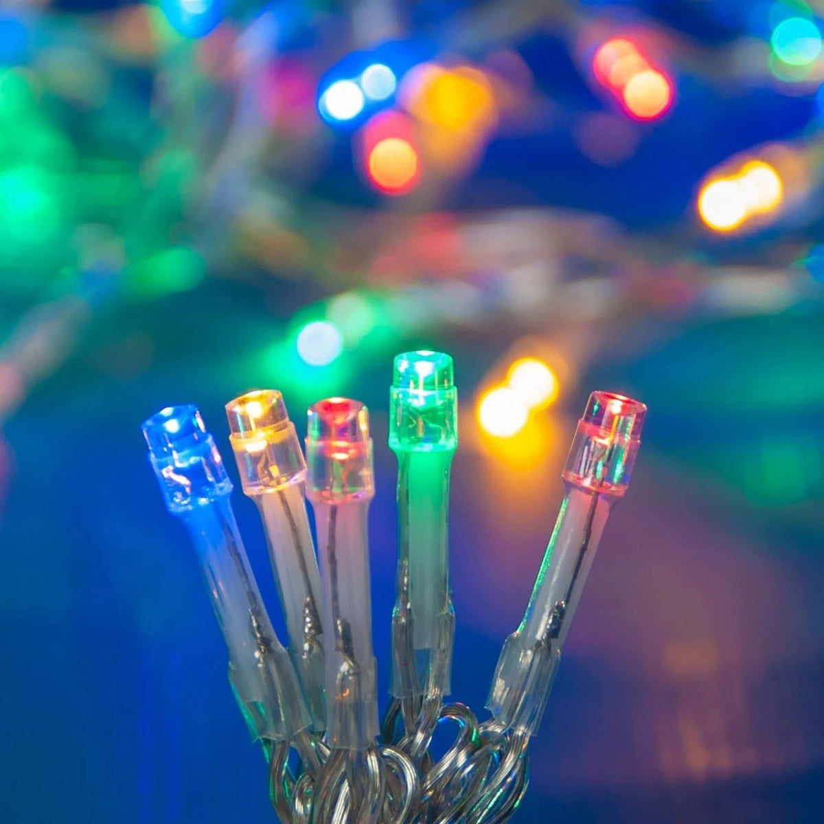 Instalație LED de Crăciun cu programe de iluminare și cablu transparent, de interior și exterior | Shopiens