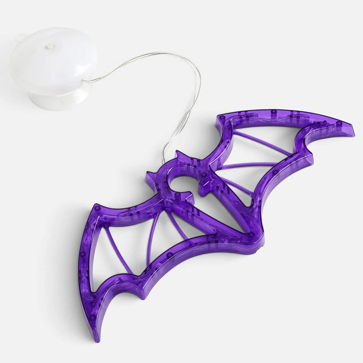 Liliac Cu 16 LED-uri Mov Si Ventuza, Halloween 10 X 25 Cm - Shopiens