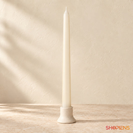 Lumânare Ecru pentru Decoruri Calde, 25 cm