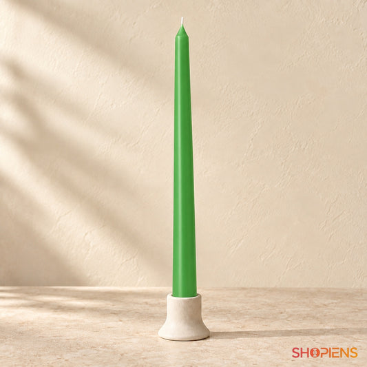 Lumânare Verde pentru Masa Festivă, 25 cm