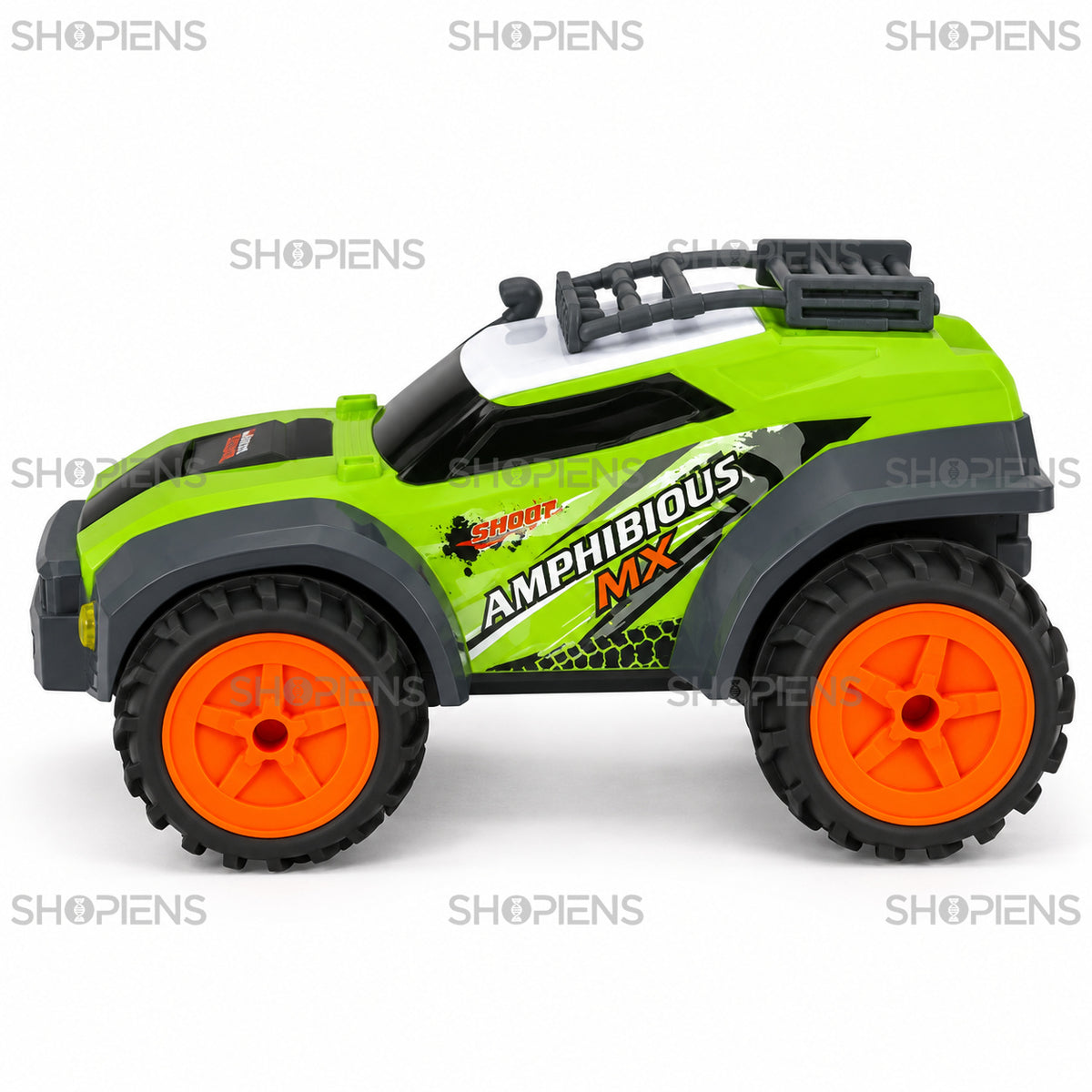 Mașină amfibie verde 4×4 cu telecomandă | Shopiens