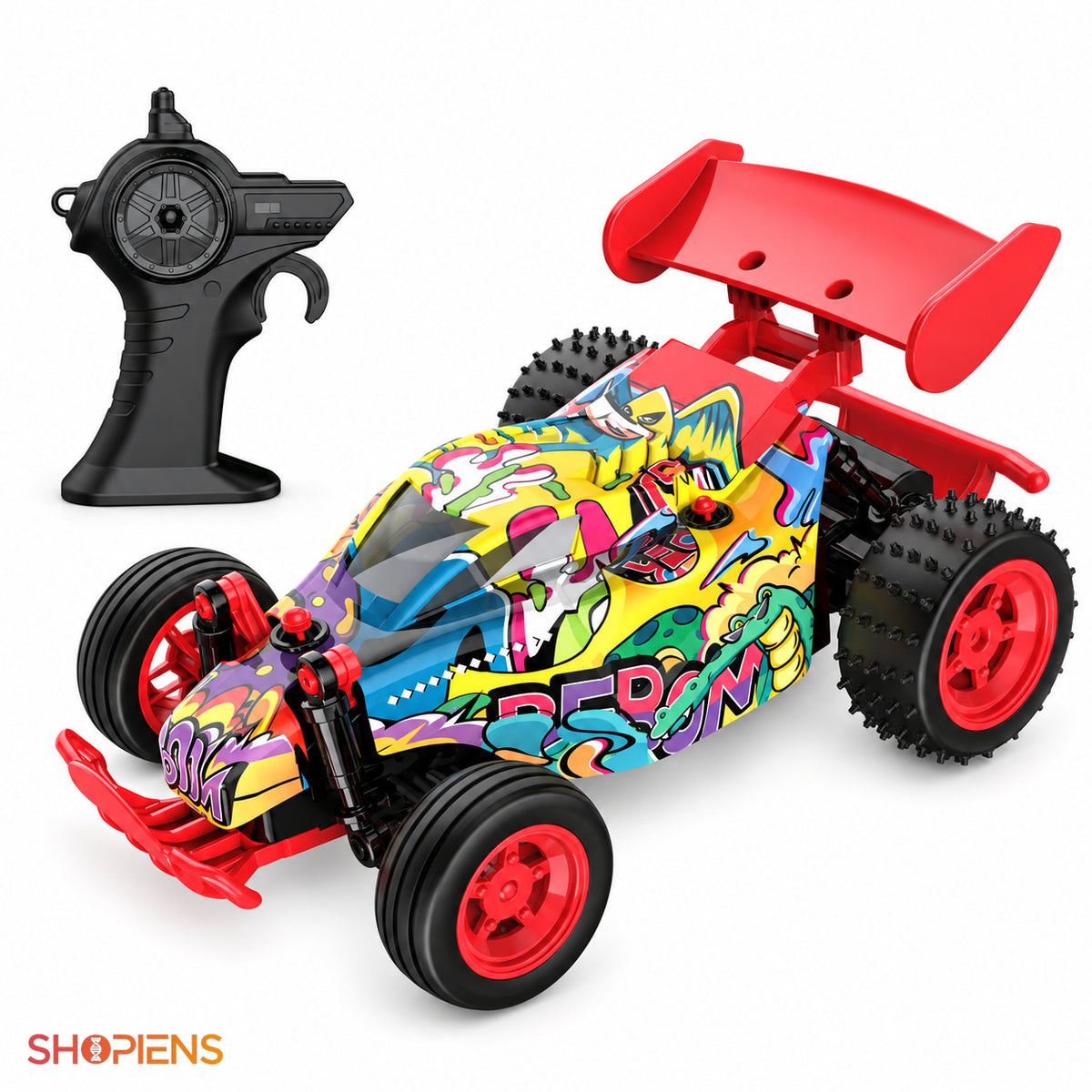 Mașină buggy drifter multicoloră cu telecomandă, 1:24 | Shopiens