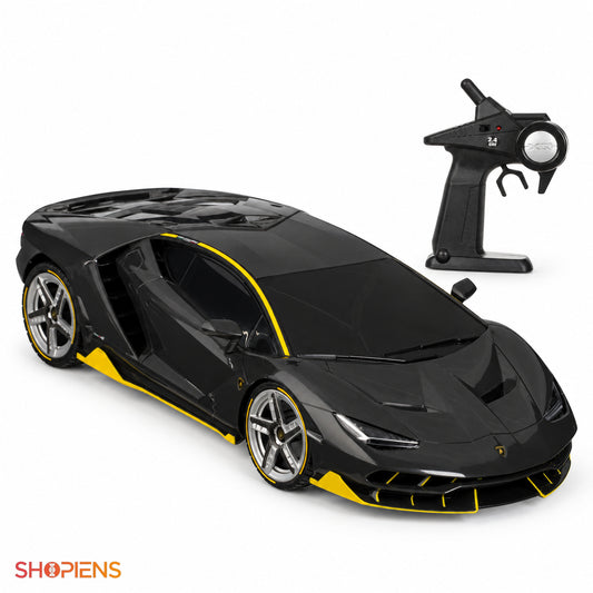 Mașină Lamborghini Centenario neagră cu telecomandă, 1:12 | Shopiens