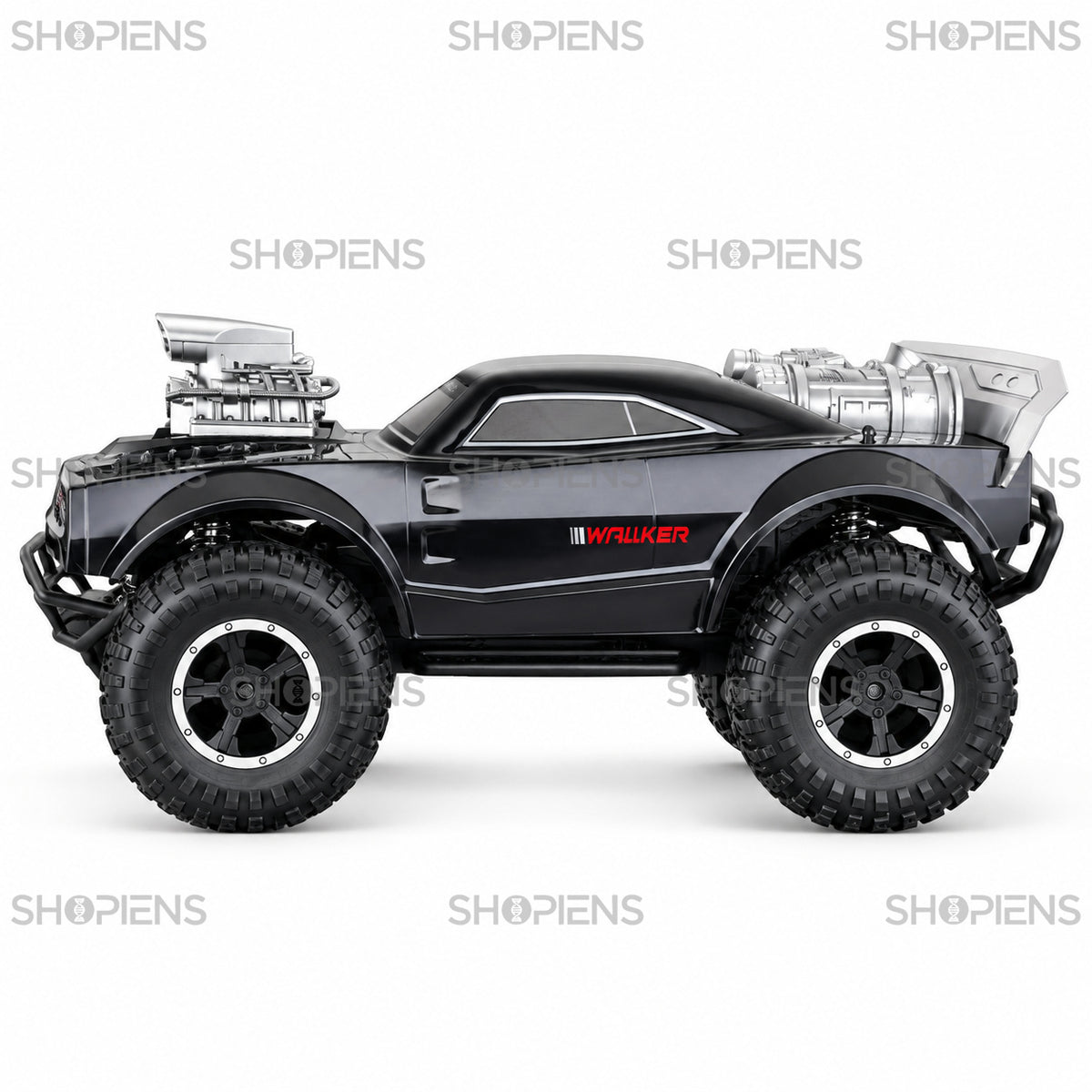 Mașină off-road Walker neagră cu telecomandă și acumulator | Shopiens