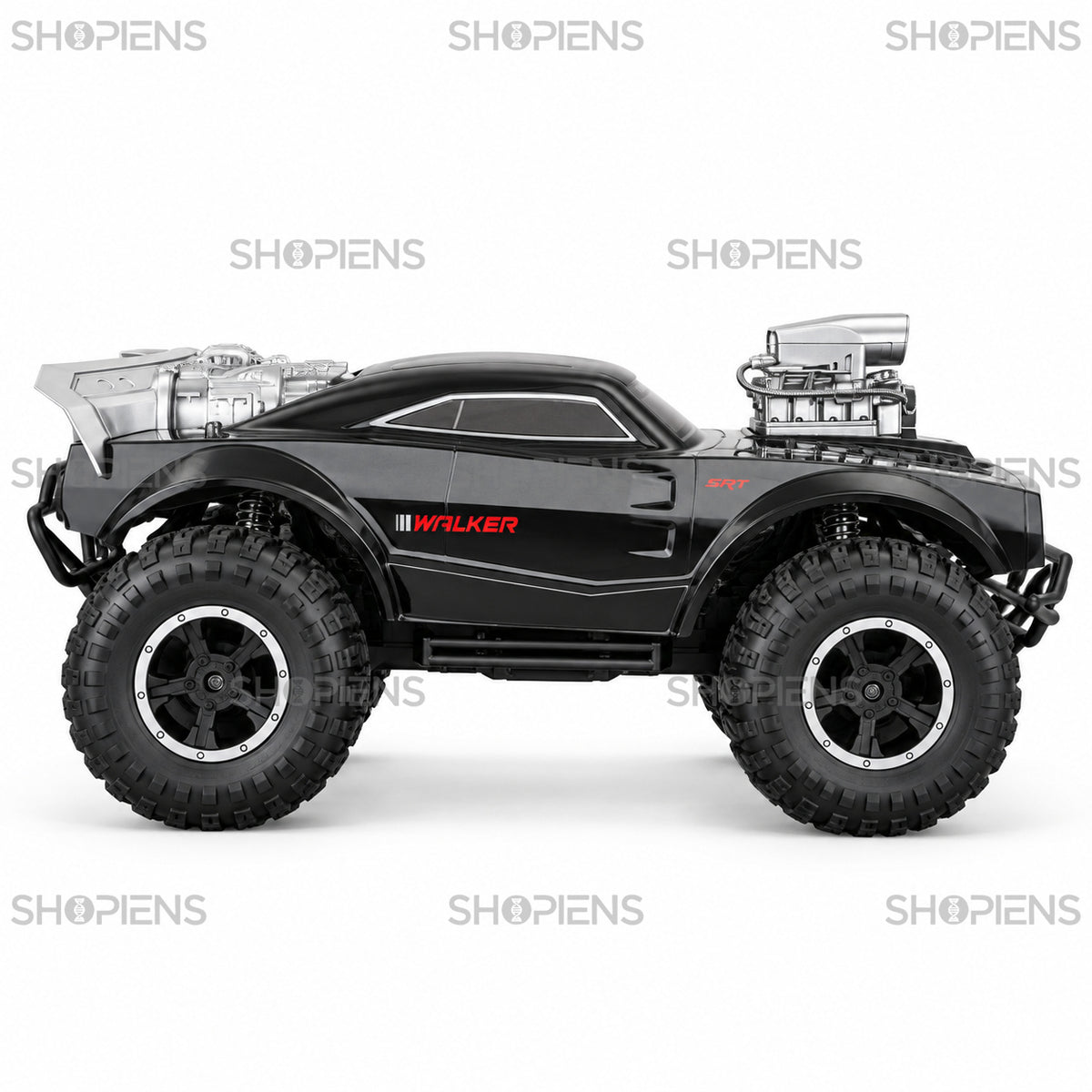 Mașină off-road Walker neagră cu telecomandă și acumulator | Shopiens