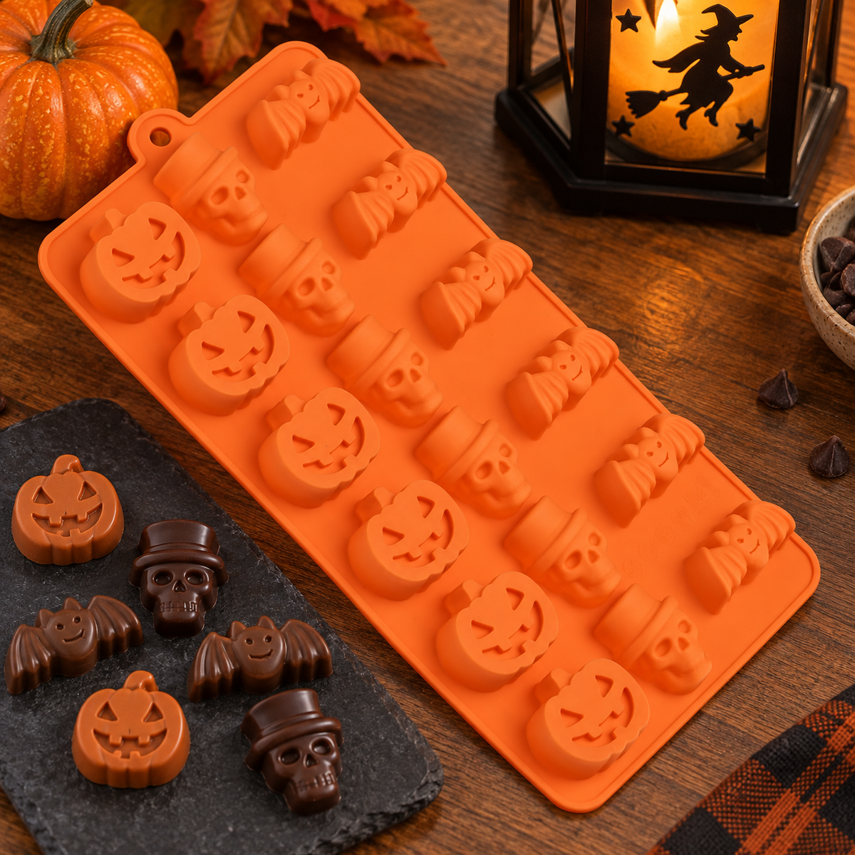 Matrita Halloween Din Silicon Cu 18 Compartimente - in folosinta 2 - Shopiens