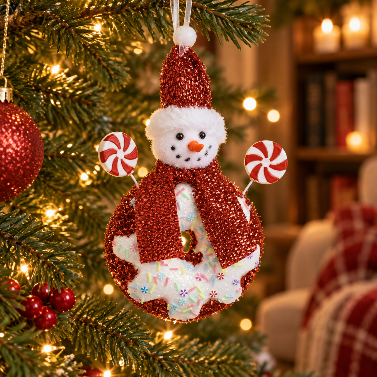 Om De Zapada Donut, Ornament De Craciun, 22 Cm - in folosinta 1 - Shopiens