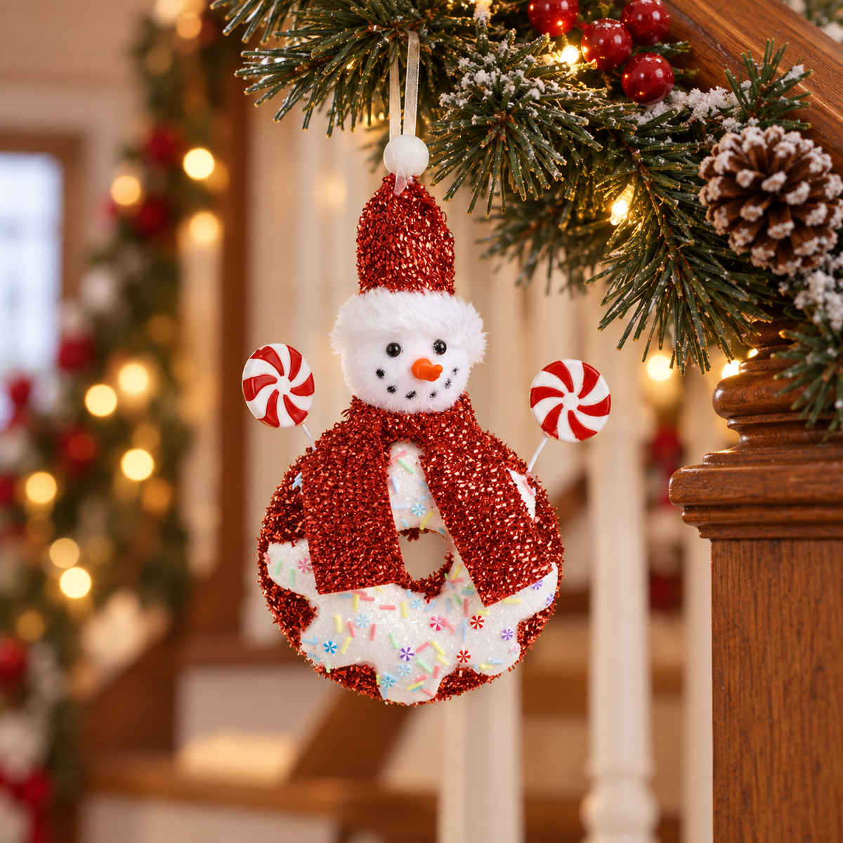 Om De Zapada Donut, Ornament De Craciun, 22 Cm - in folosinta 2 - Shopiens