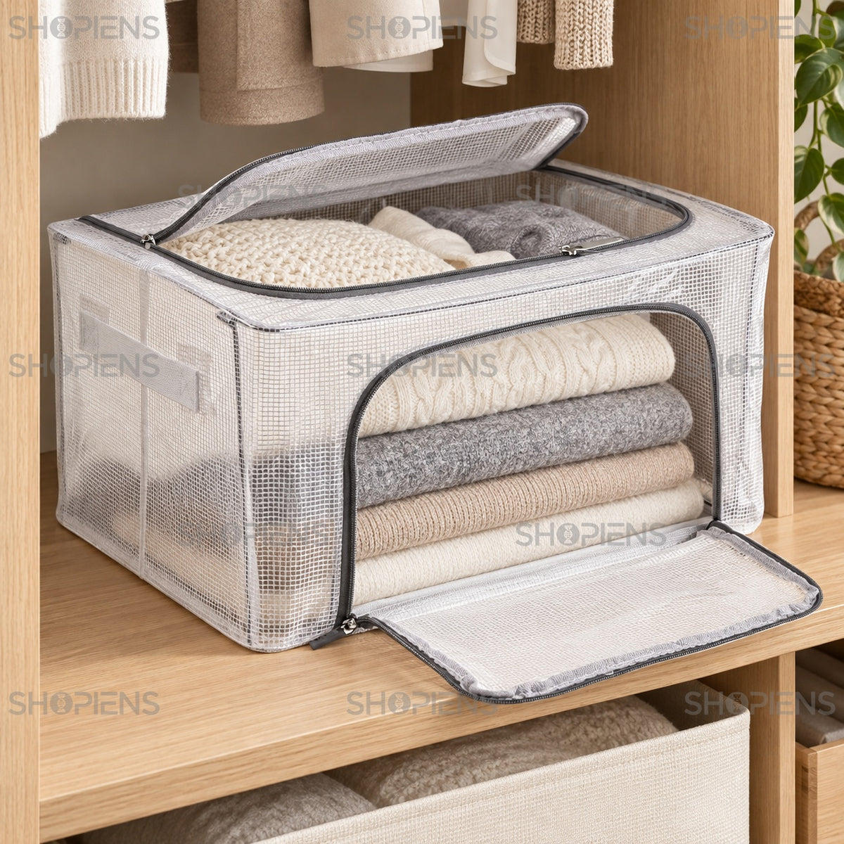 Organizator transparent cu cadru, 40 cm