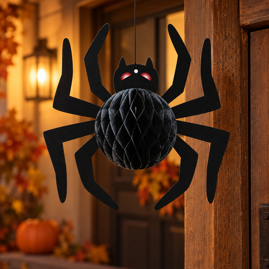 Paianjen Negru Din Hartie, Decor Halloween 18,5 Cm - Shopiens