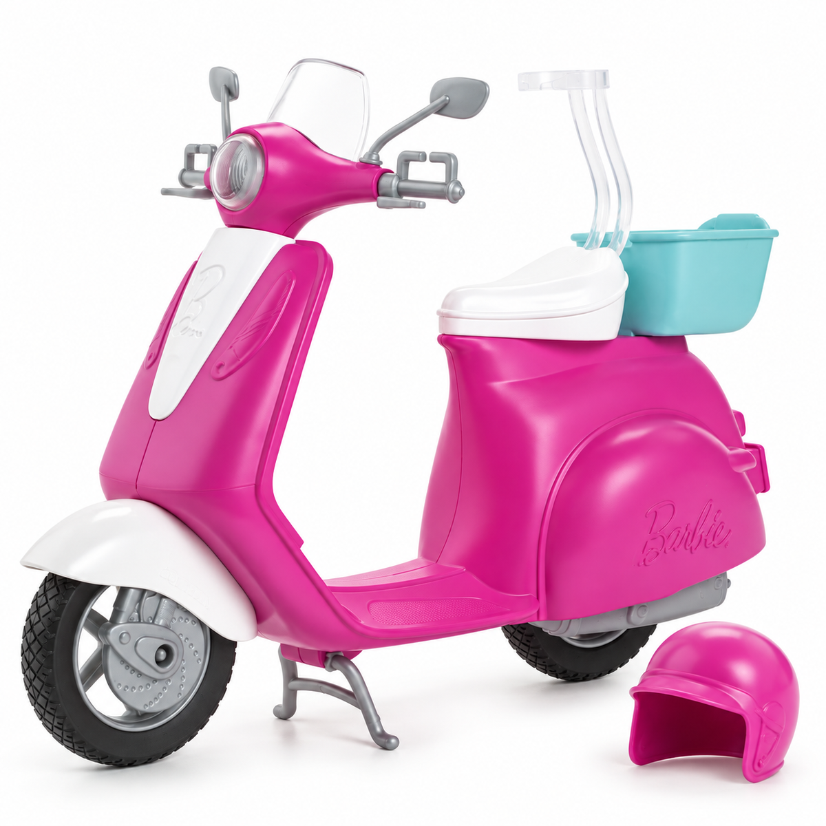 Păpușă Barbie cu scuter și cască | Shopiens