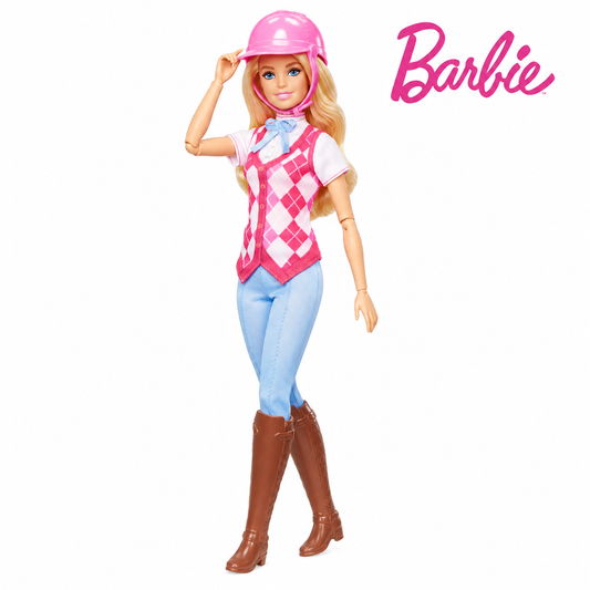 Păpușă Barbie pentru echitație cu cască | Shopiens