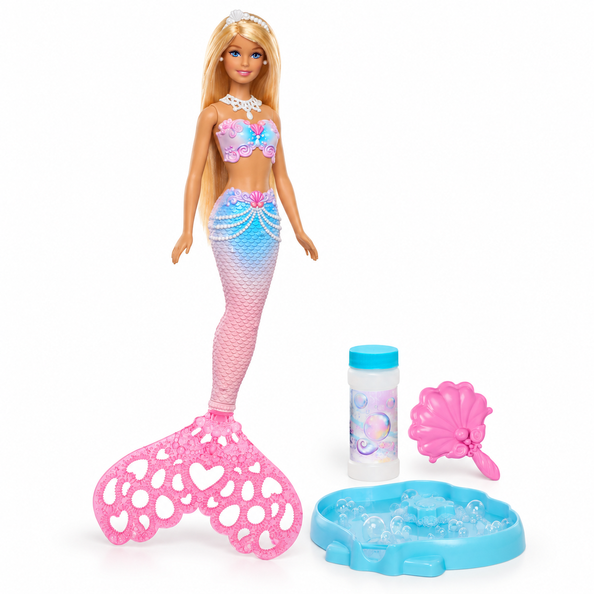 Păpușă Barbie sirenă cu bule de săpun | Shopiens