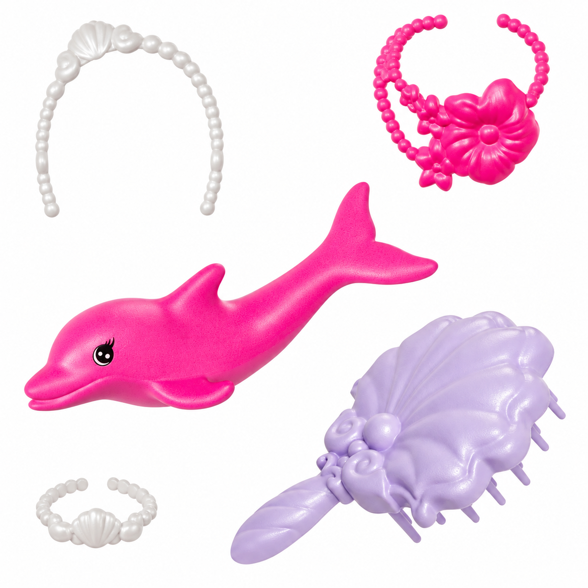 Păpușă Barbie sirenă cu transformare de culoare | Shopiens