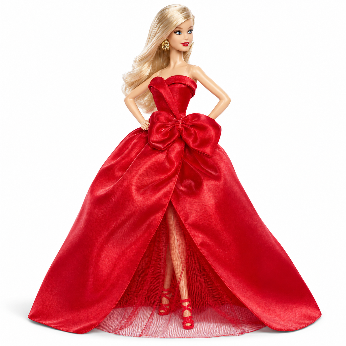Păpușă de colecție Barbie Holiday 2026 cu rochie roșie | Shopiens