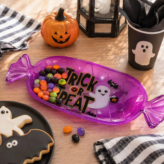 Platou Mov Bomboana Trick Or Treat, 35 X 13 Cm - lifestyle principala - Shopiens