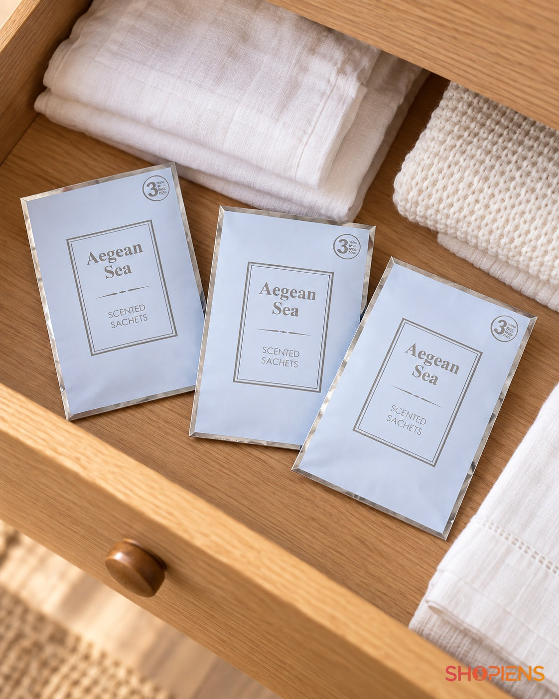 Plicuri parfumate Aegean Sea, set 3 bucăți – utilizare în dormitor – Shopiens
