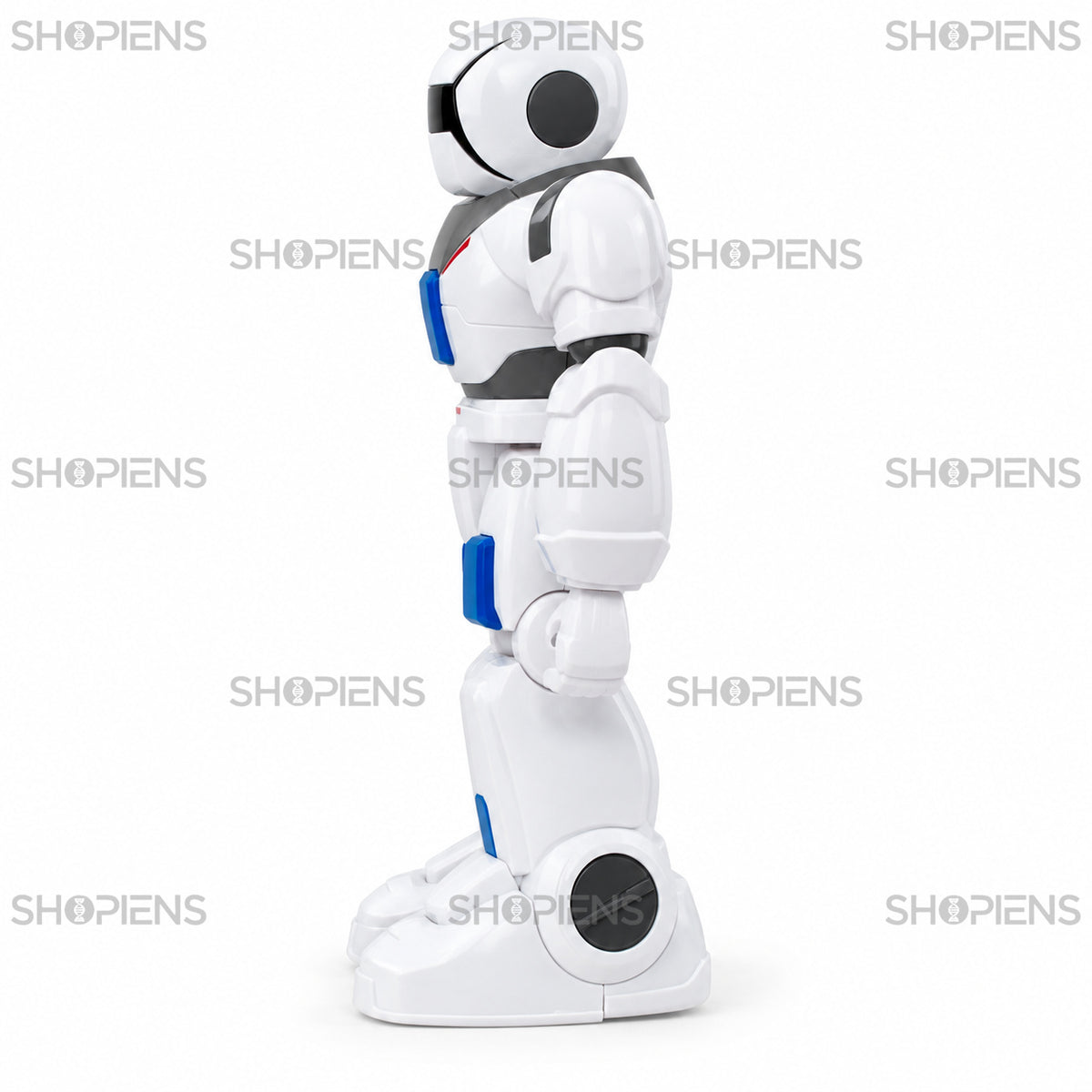 Robot alb cu telecomandă cu infraroșu și ochi LED | Shopiens