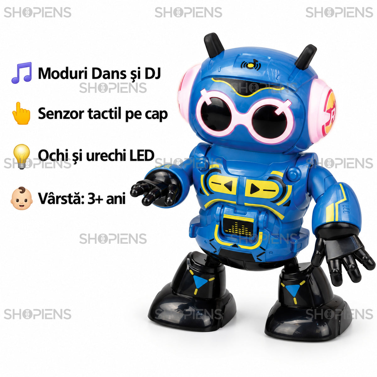 Robot interactiv Robo Beats 2 cu moduri Dans și DJ | Shopiens