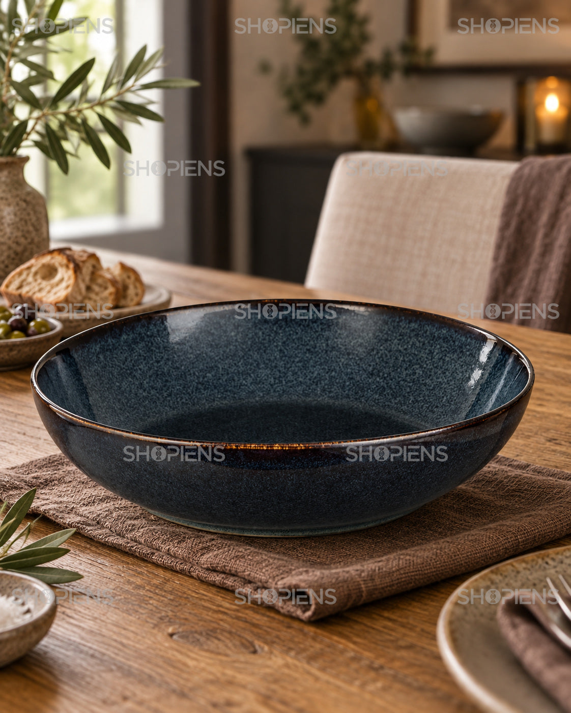 4 boluri ceramice pentru servire, 1,8 l