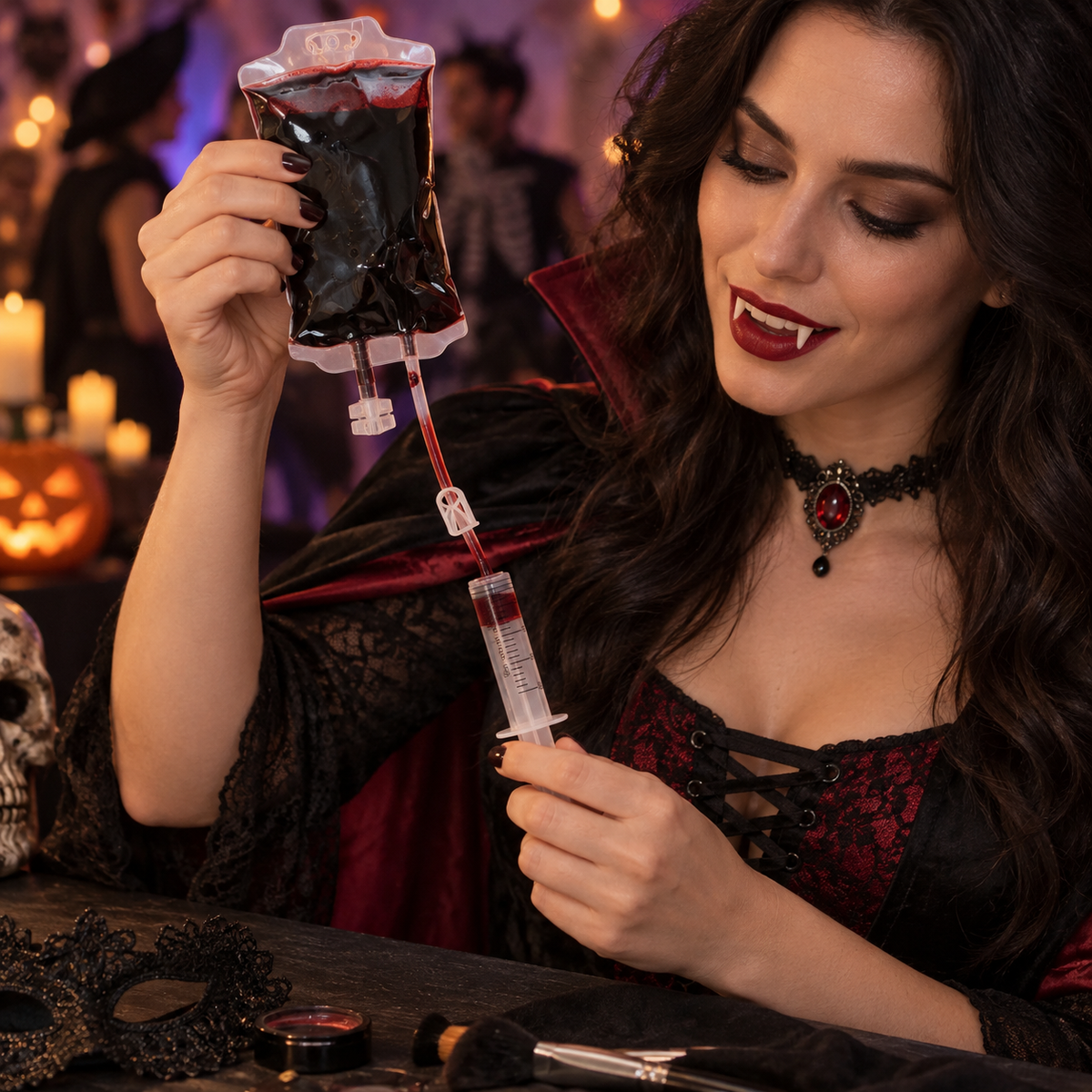 Sange Fals Cu Seringa Fara Ac Pentru Halloween - in folosinta 1 - Shopiens