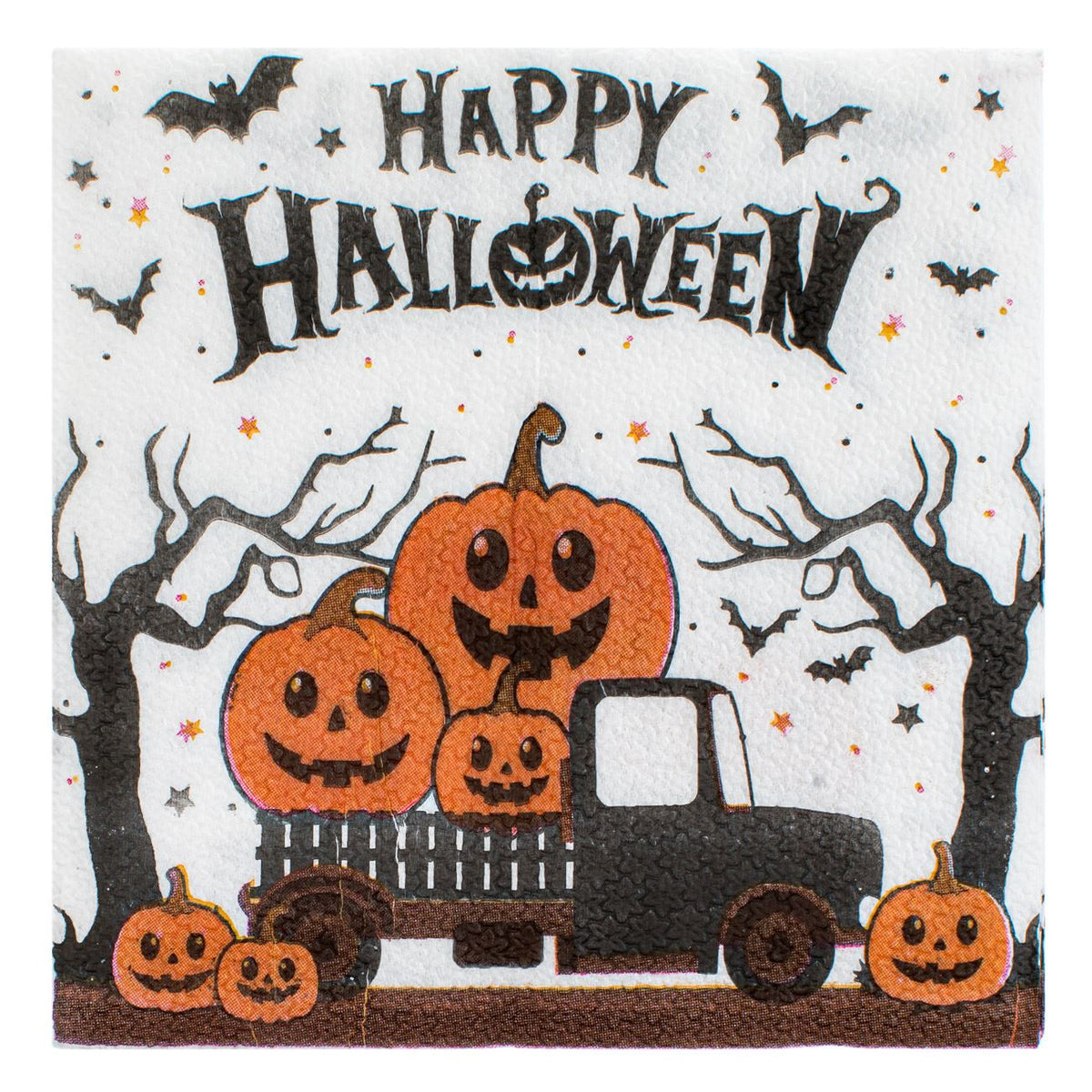 Servetele Happy Halloween Cu Camion Si Dovleci, 40 Bucati - Shopiens