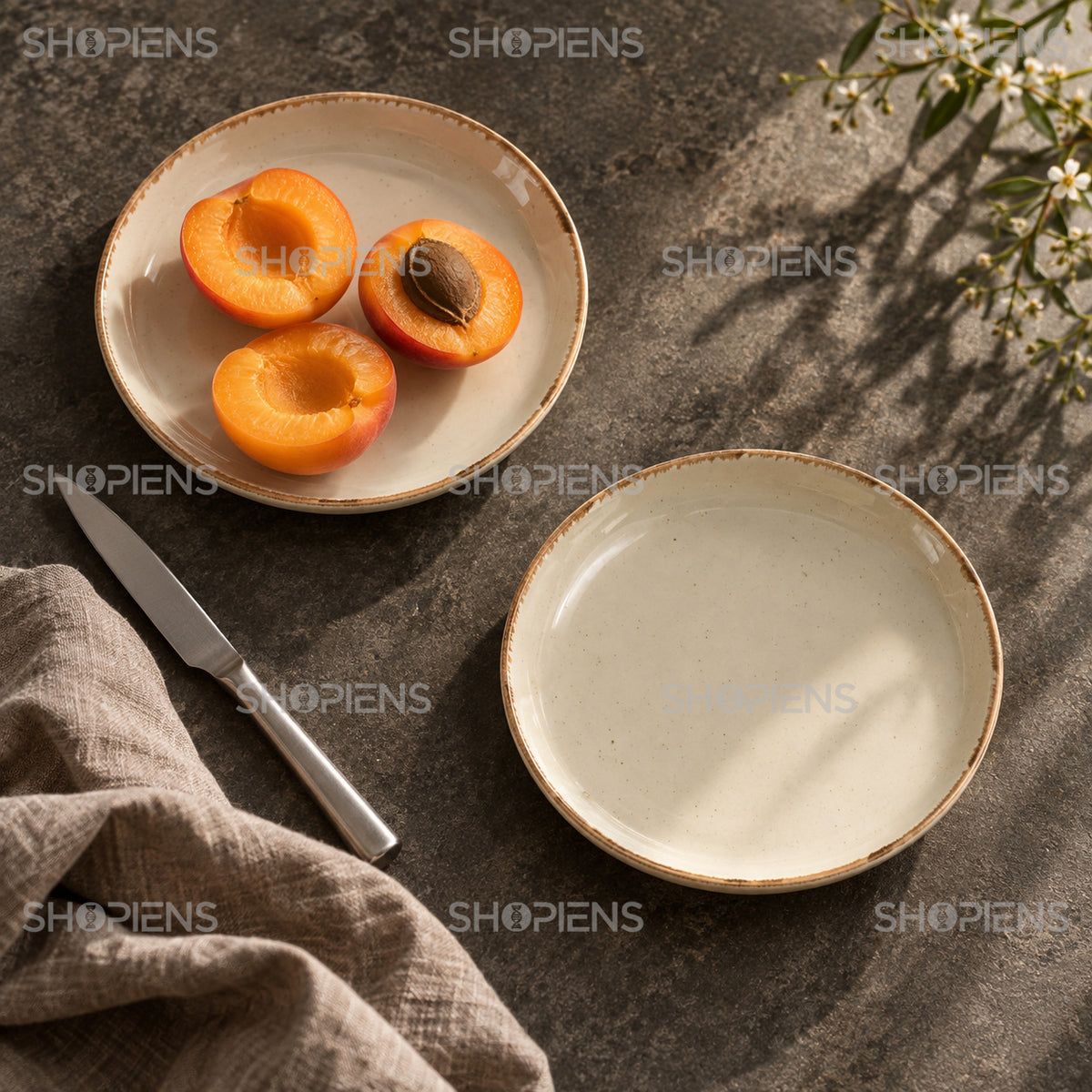 Set de 2 farfurii pentru desert, 15 cm