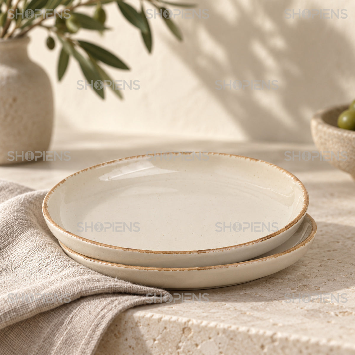 Set de 2 farfurii pentru desert, 15 cm