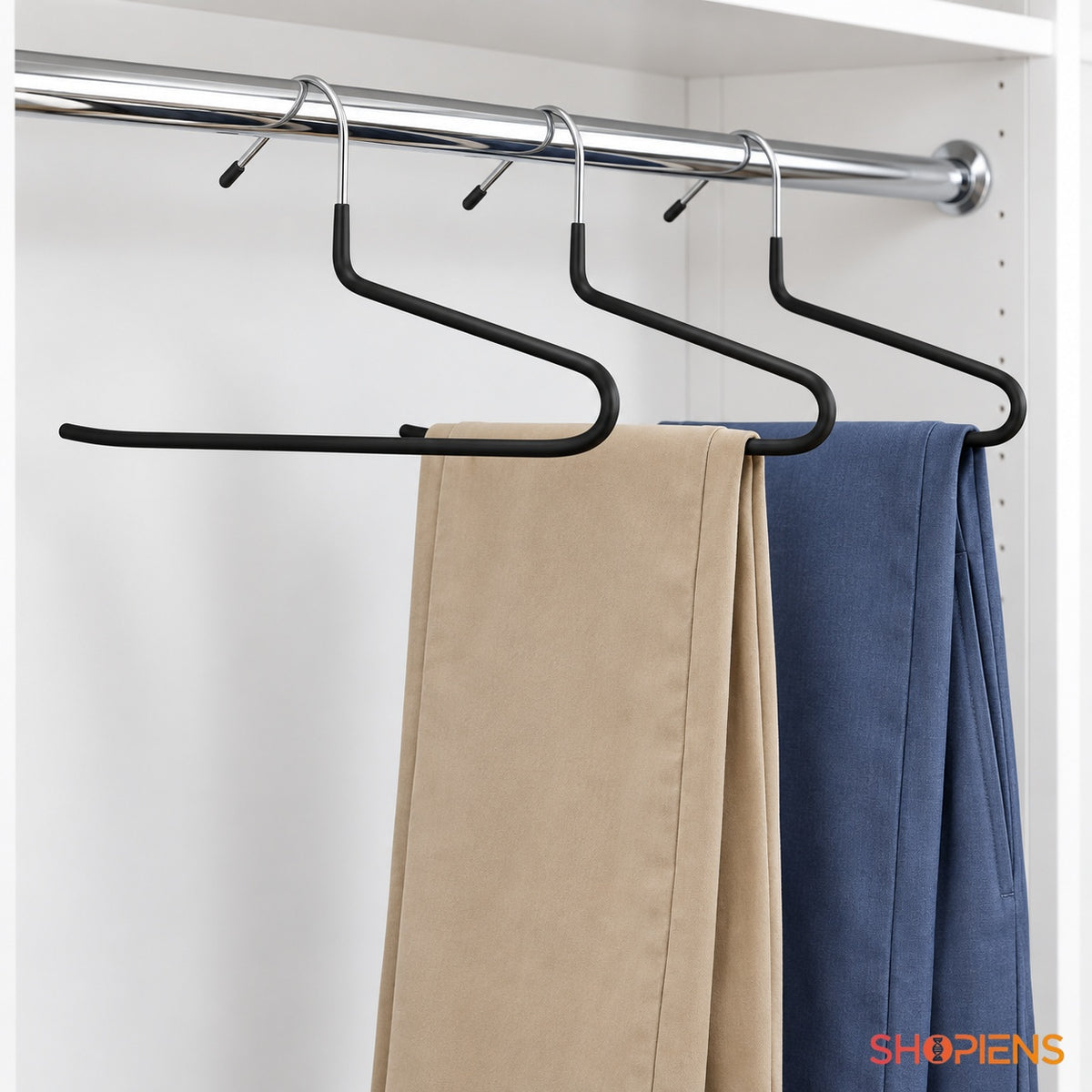 Set de 3 umerașe deschise pentru pantaloni