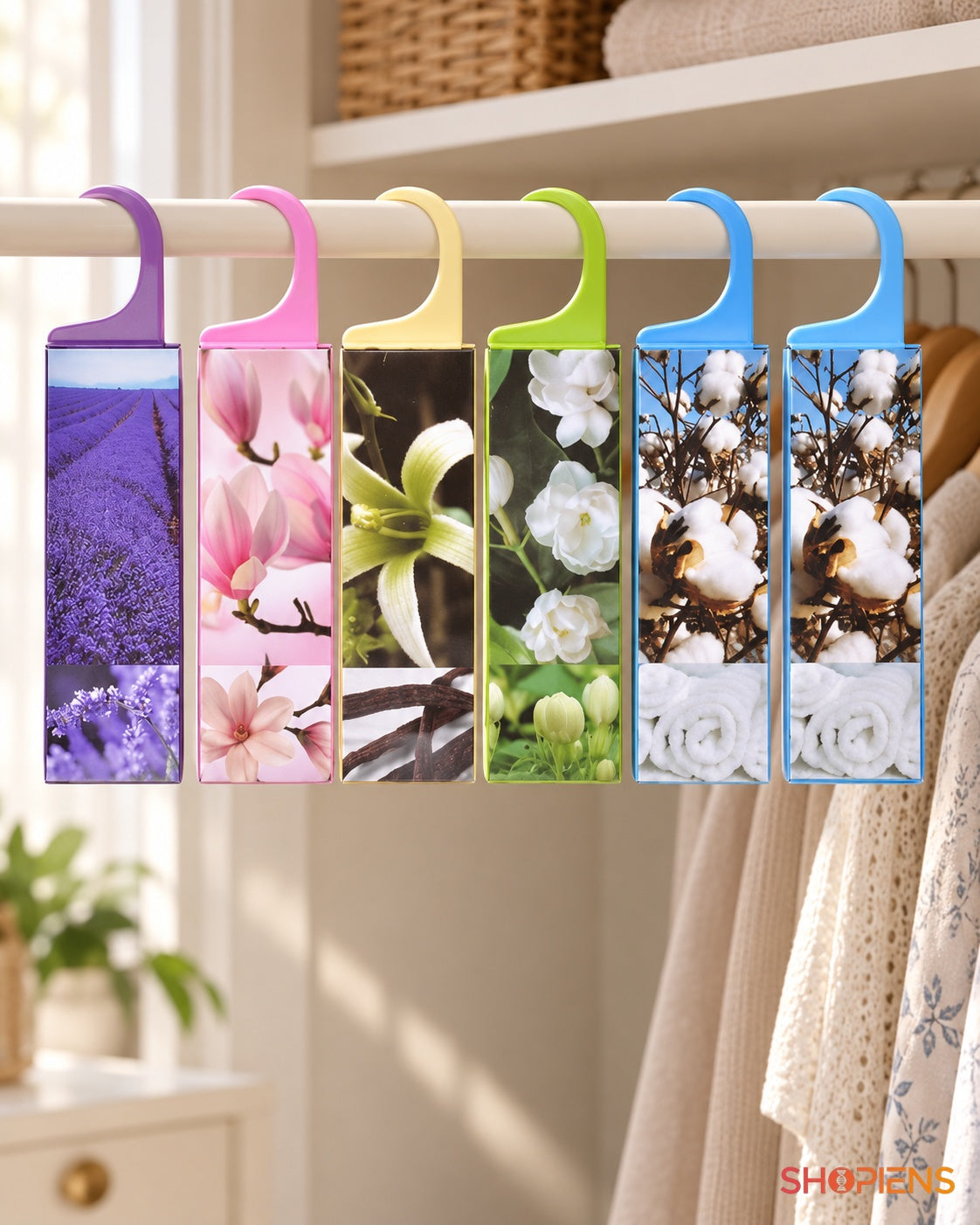 Set 6 odorizante suspendabile, 5 arome – utilizare în dormitor – Shopiens