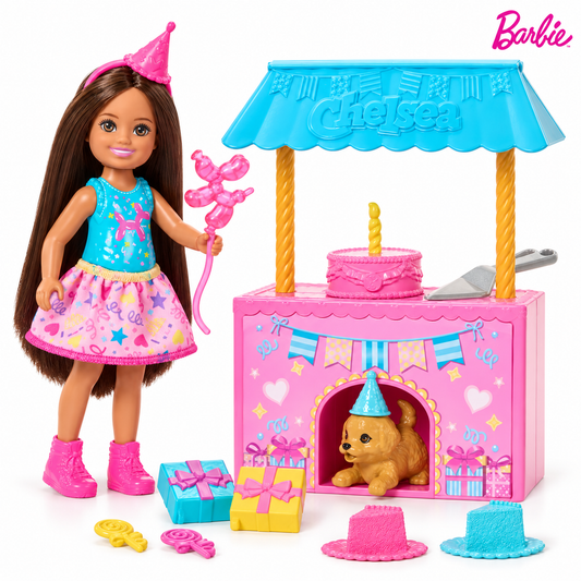 Set Barbie Chelsea pentru petrecere aniversară | Shopiens