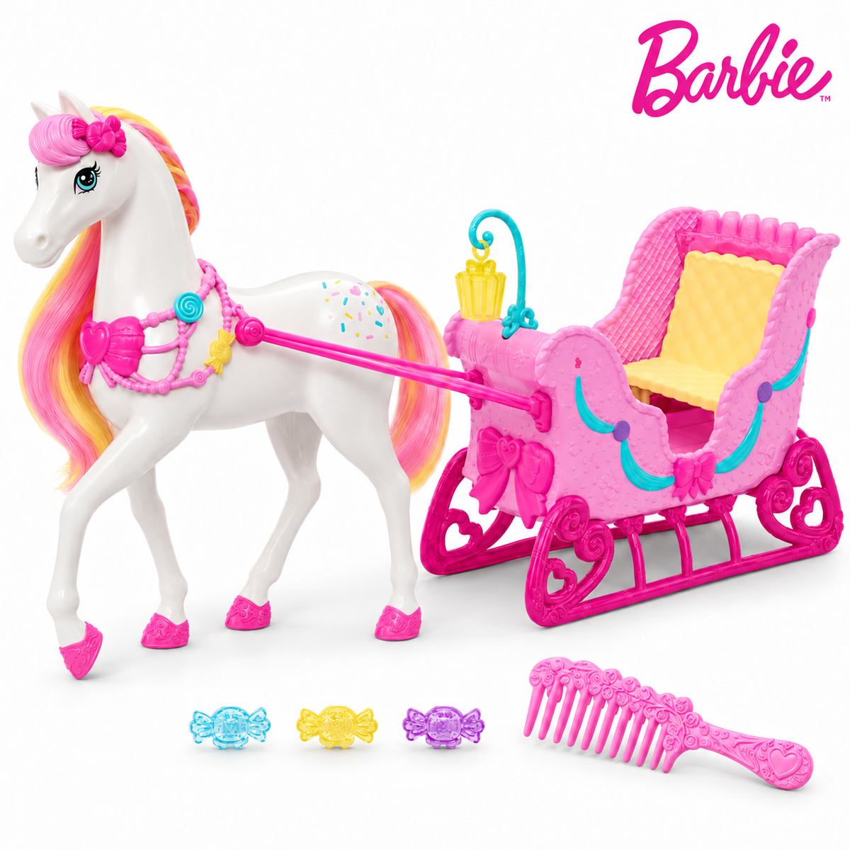 Set Barbie Spărgătorul de nuci cu cal și sanie | Shopiens