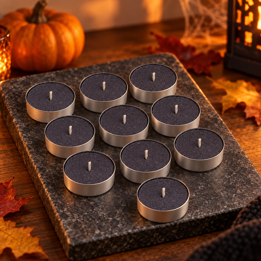 Set De 10 Lumanari Pastila Negre Cu Aroma De Chihlimbar - Shopiens