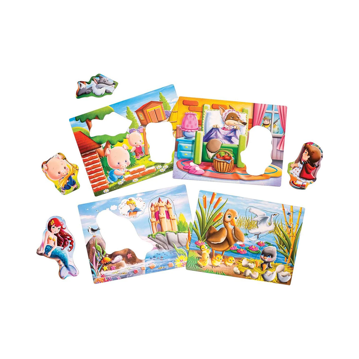 Set educativ Agerino cu puzzle-uri Povești clasice – imagine 2 | Shopiens